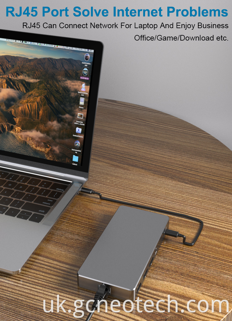 Thunderbolt Dock with Thunderbolt 4 cable